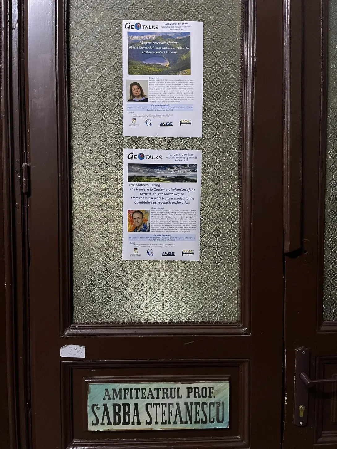Geotalks 2025, Meghívott előadások a Bukaresti Egyetemen