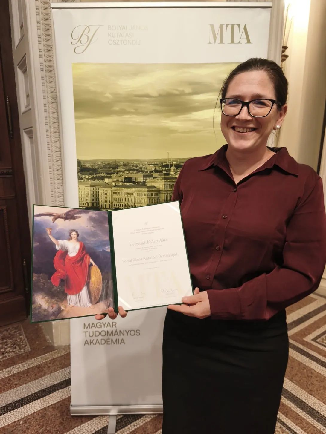 Kata Temovszki-Molnár Awarded the János Bolyai Research Scholarship